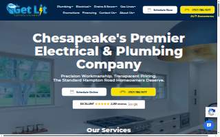 Get Lit Electrical & Plumbing website