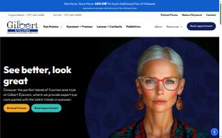 Gilbert Eyecare - Virginia Beach website