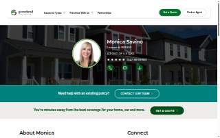 Goosehead Insurance - Monica Savino website