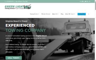 Green Light Towing Service website