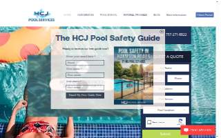 HCJ Pool Services website