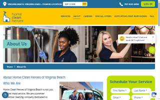 Home Clean Heroes of Virginia Beach website