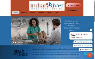 Indian River Veterinary Hospital website