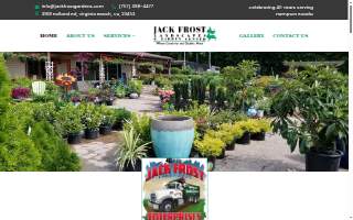 Jack Frost Landscapes & Garden Center website