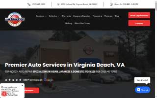 Japanese Auto Masters, Inc website