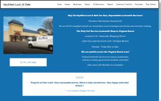 KeyWest Lock & Safe website