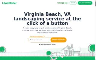 LawnStarter - Virginia Beach Landscaping website