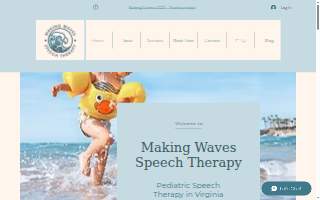 Making Waves Speech Therapy website