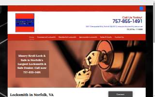 Maury Kroll Lock & Safe Service website
