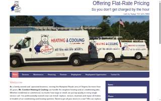 Mr. Comfort Heating & Cooling website