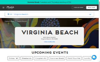 Muse Paintbar - VA Beach website