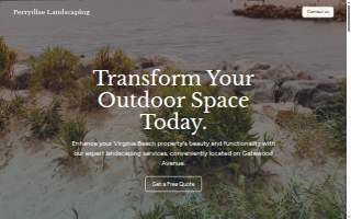 Perrydise Landscaping website