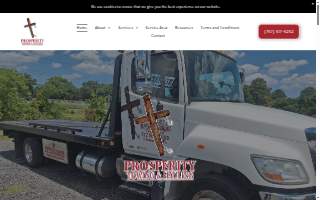 Prosperity Towing and Hauling Unlimited LLC website