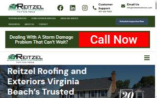 Reitzel Roofing and Exteriors website