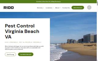 RIDD Pest Control of Virginia Beach website