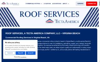 Roof Services, A Tecta America Company, LLC. - Virginia Beach website