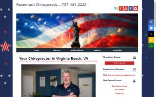 Rosemont Chiropractic website
