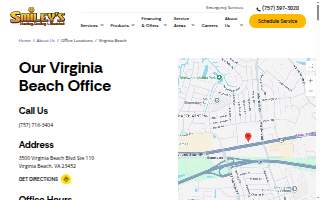 Smiley's Heating, Cooling, & Electrical website