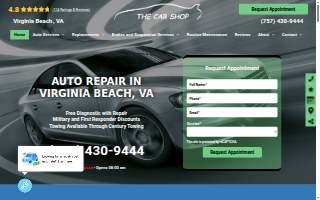 The Car Shop of VB website