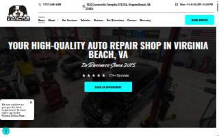 Vencam Auto Repair website