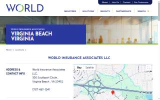 World Insurance Associates LLC of Virginia Beach website
