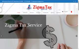 Zigma Tax Service website