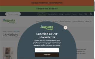 Augusta Health Cardiology website
