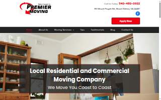 Premier Moving of Waynesboro website