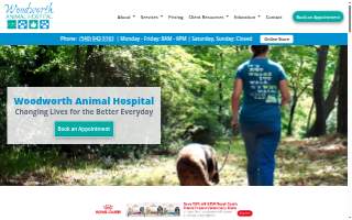 Woodworth Animal Hospital website