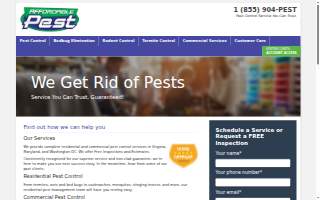 Affordable Pest of West Springfield website