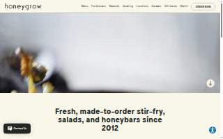 honeygrow of West Springfield website