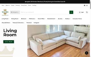 Malmio Home Furnishings website