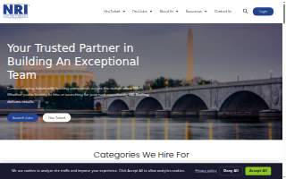 NRI Staffing of West Springfield website