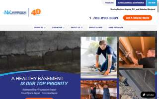 NV Waterproofing & Foundation Repair of West Springfield website