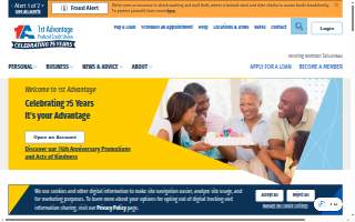 1st Advantage Federal Credit Union website