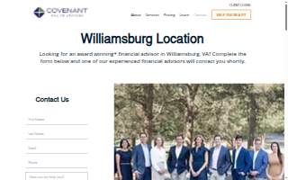 Covenant Wealth Advisors of Williamsburg website