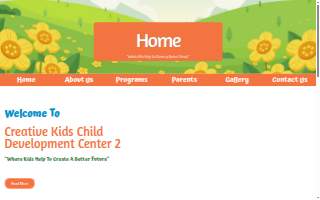 Creative Kids Child Development Center 2 website