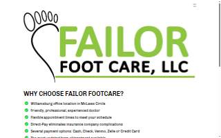 Failor FootCare LLC website