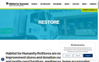 Habitat ReStore (Retail) website