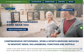 Hampton Roads Orthopaedics Spine & Sports Medicine - Williamsburg website