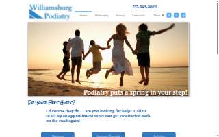 Williamsburg Podiatry website