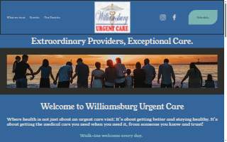 Williamsburg Urgent Care website