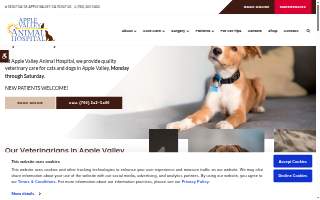 Apple Valley Animal Hospital website