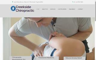 Creekside Chiropractic website