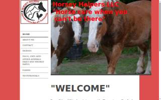 Horsey Helpers LLC website