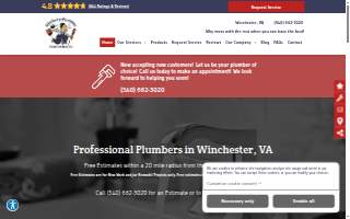 Winchester Plumbing & Gas Services Inc website