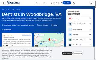 Aspen Dental - Woodbridge website