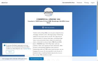 Commercial Lending USA website