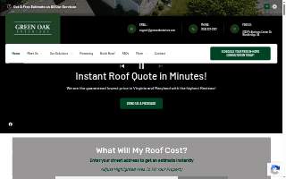 Green Oak Exteriors of Woodbridge website