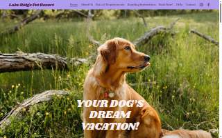 Lake Ridge Pet Resort website